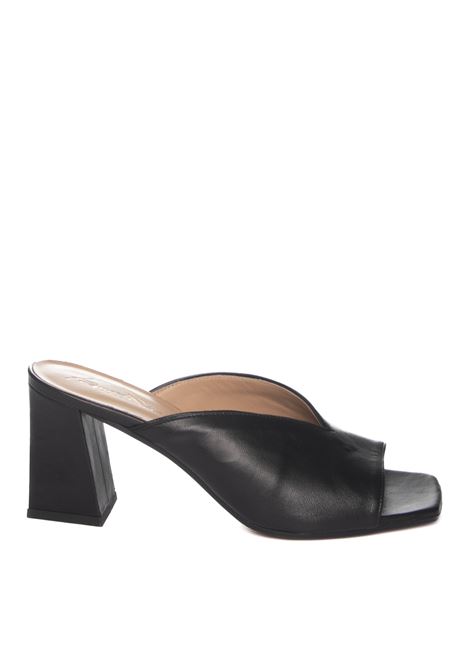 black nappa sandal FRANCO RUSSO | 2806NAPPA-NERO